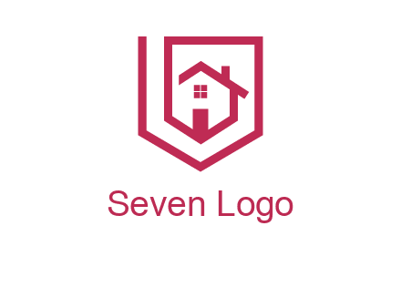 home inside shield or tag logo