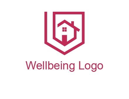 home inside shield or tag logo