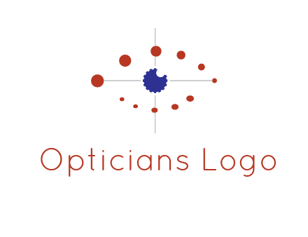 circles forming eye or orbital motion logo