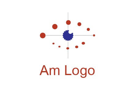 circles forming eye or orbital motion logo