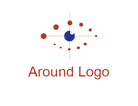 circles forming eye or orbital motion logo
