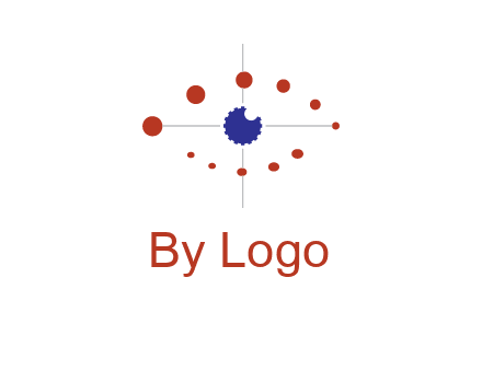 circles forming eye or orbital motion logo