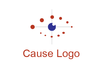 circles forming eye or orbital motion logo