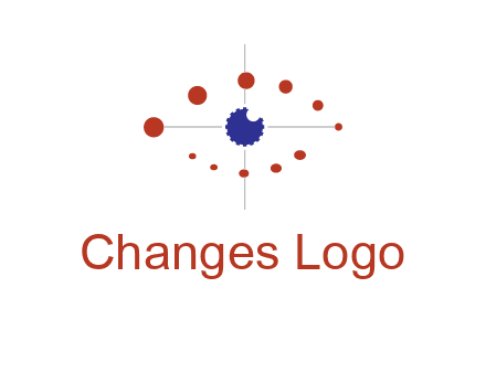 circles forming eye or orbital motion logo