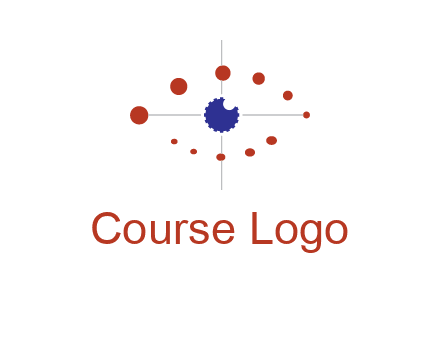 circles forming eye or orbital motion logo