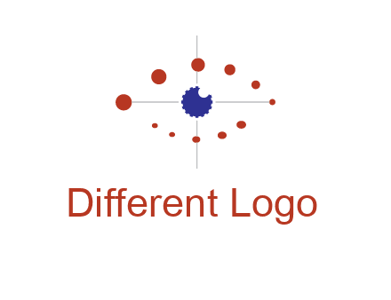 circles forming eye or orbital motion logo
