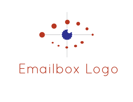 circles forming eye or orbital motion logo