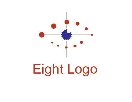 circles forming eye or orbital motion logo