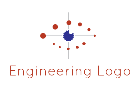 circles forming eye or orbital motion logo