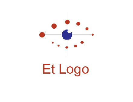 circles forming eye or orbital motion logo