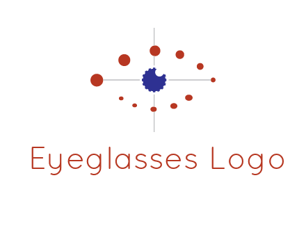 circles forming eye or orbital motion logo
