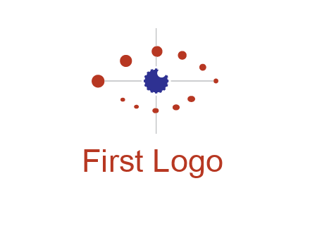 circles forming eye or orbital motion logo