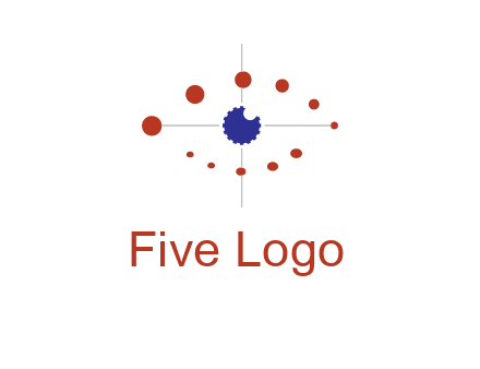 circles forming eye or orbital motion logo
