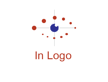 circles forming eye or orbital motion logo