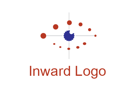 circles forming eye or orbital motion logo