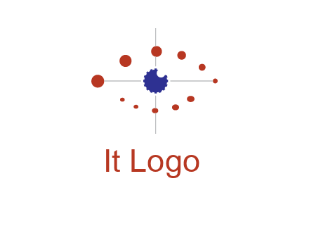 circles forming eye or orbital motion logo