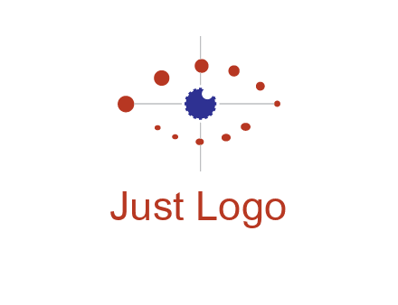 circles forming eye or orbital motion logo