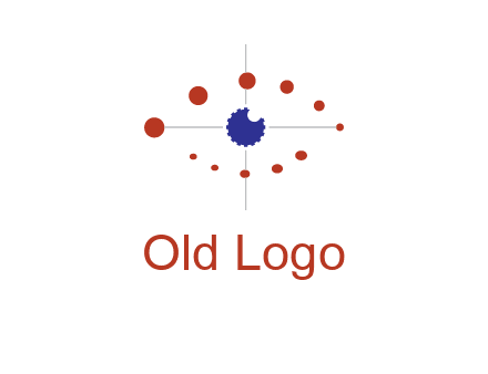 circles forming eye or orbital motion logo