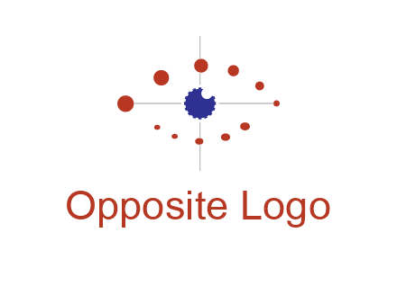 circles forming eye or orbital motion logo
