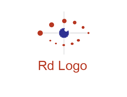 circles forming eye or orbital motion logo