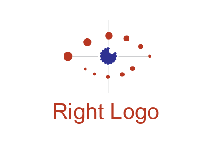 circles forming eye or orbital motion logo