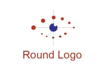 circles forming eye or orbital motion logo