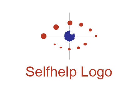 circles forming eye or orbital motion logo
