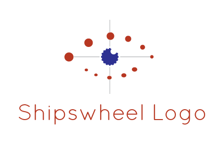 circles forming eye or orbital motion logo