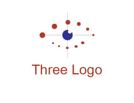 circles forming eye or orbital motion logo