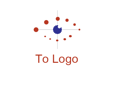 circles forming eye or orbital motion logo