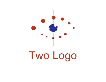 circles forming eye or orbital motion logo