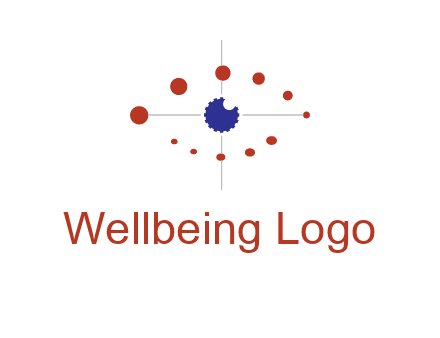 circles forming eye or orbital motion logo