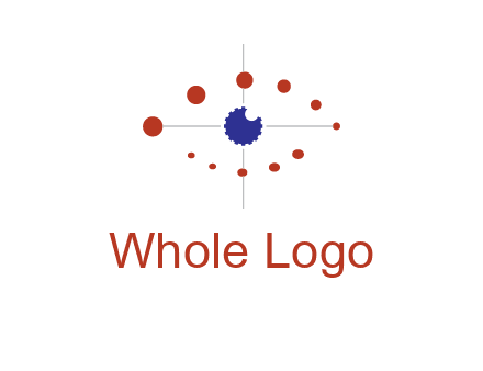 circles forming eye or orbital motion logo