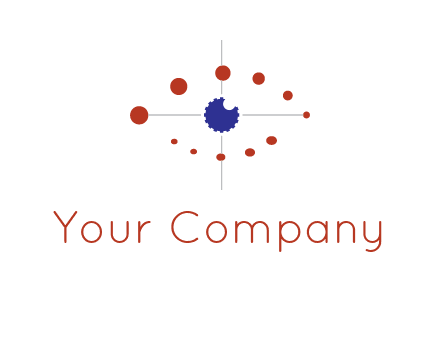 circles forming eye or orbital motion logo