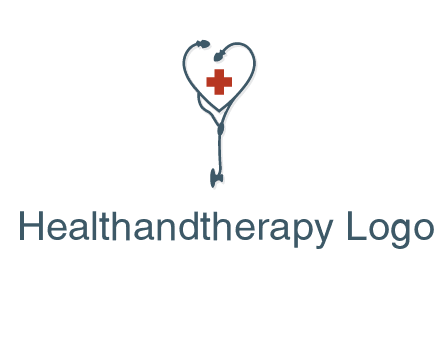 stethoscope with medical cross logo