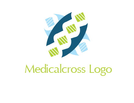 dna logo for medicine and pharmacy