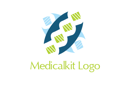 dna logo for medicine and pharmacy