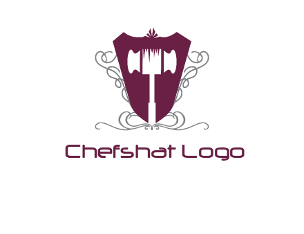 hammer in shield logo