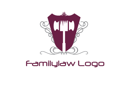 hammer in shield logo