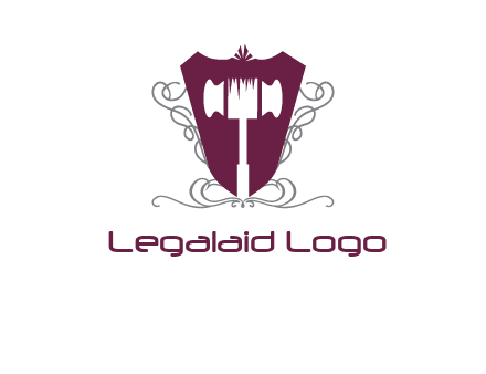 hammer in shield logo