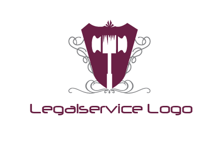 hammer in shield logo
