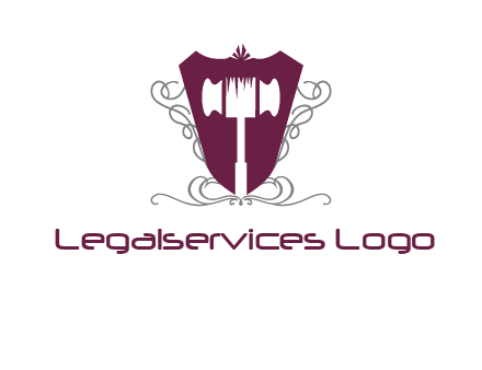 hammer in shield logo