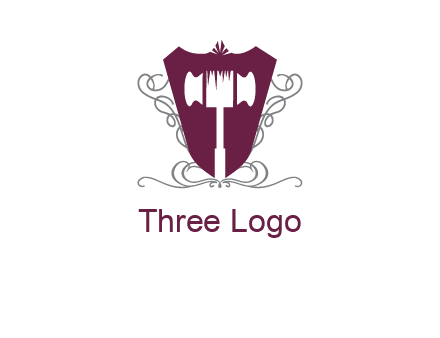 hammer in shield logo