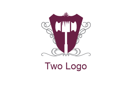 hammer in shield logo