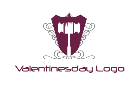 hammer in shield logo