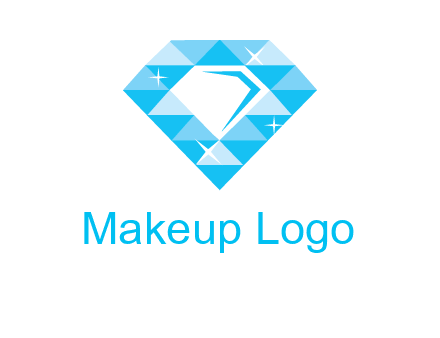 clear diamond inside shiny blue diamond logo