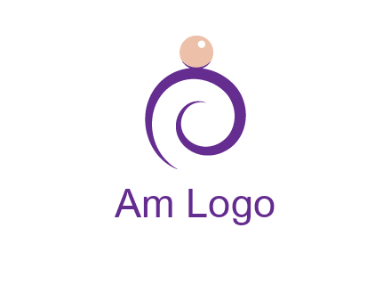pearl ring jewelry logo