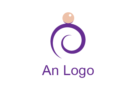 pearl ring jewelry logo