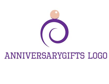 pearl ring jewelry logo