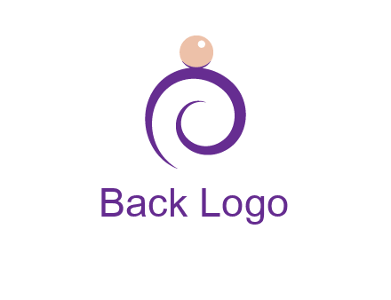pearl ring jewelry logo